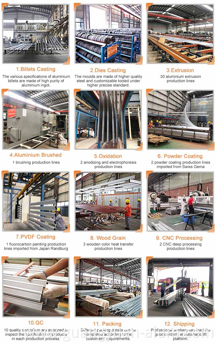 Guangyuan Aluminum Co., Ltd Aluminium Handrail Tube Aluminum Pipe Handrail Components Aluminum Handrail Tubing